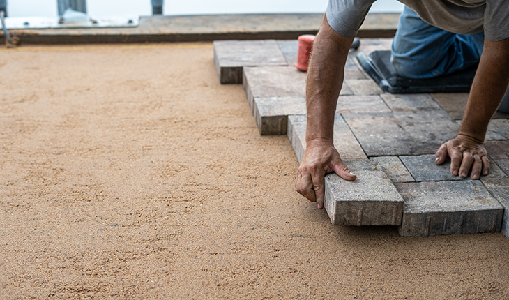 Stone pavers for patio